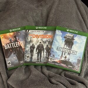 Xbox One Game Bundle: Battlefield, The Division, Star Wars Battlefront